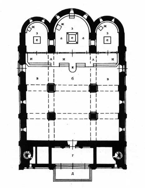 Внутренний план храма